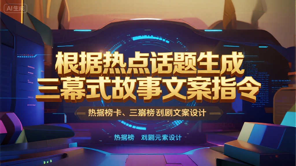 【热点话题生成故事文案指令】三幕式故事生成-聚豪云创下载-聚豪云创