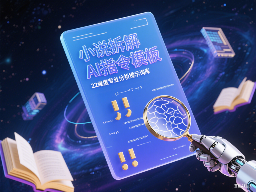 小说拆解AI指令模板下载 | 22维度专业分析提示词库-聚豪云创
