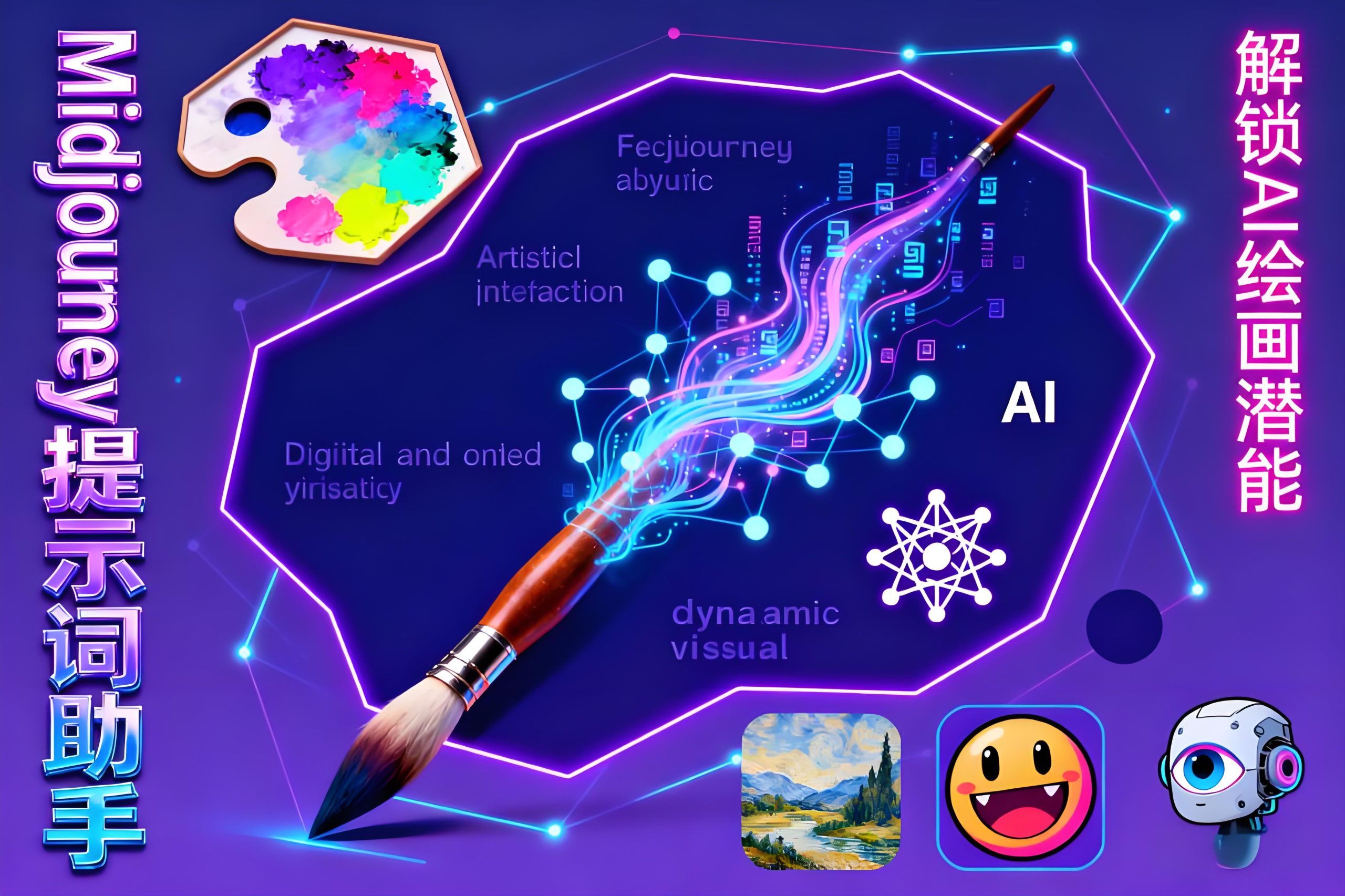 Midjourney提示词生成器-中英文双语AI绘画指令