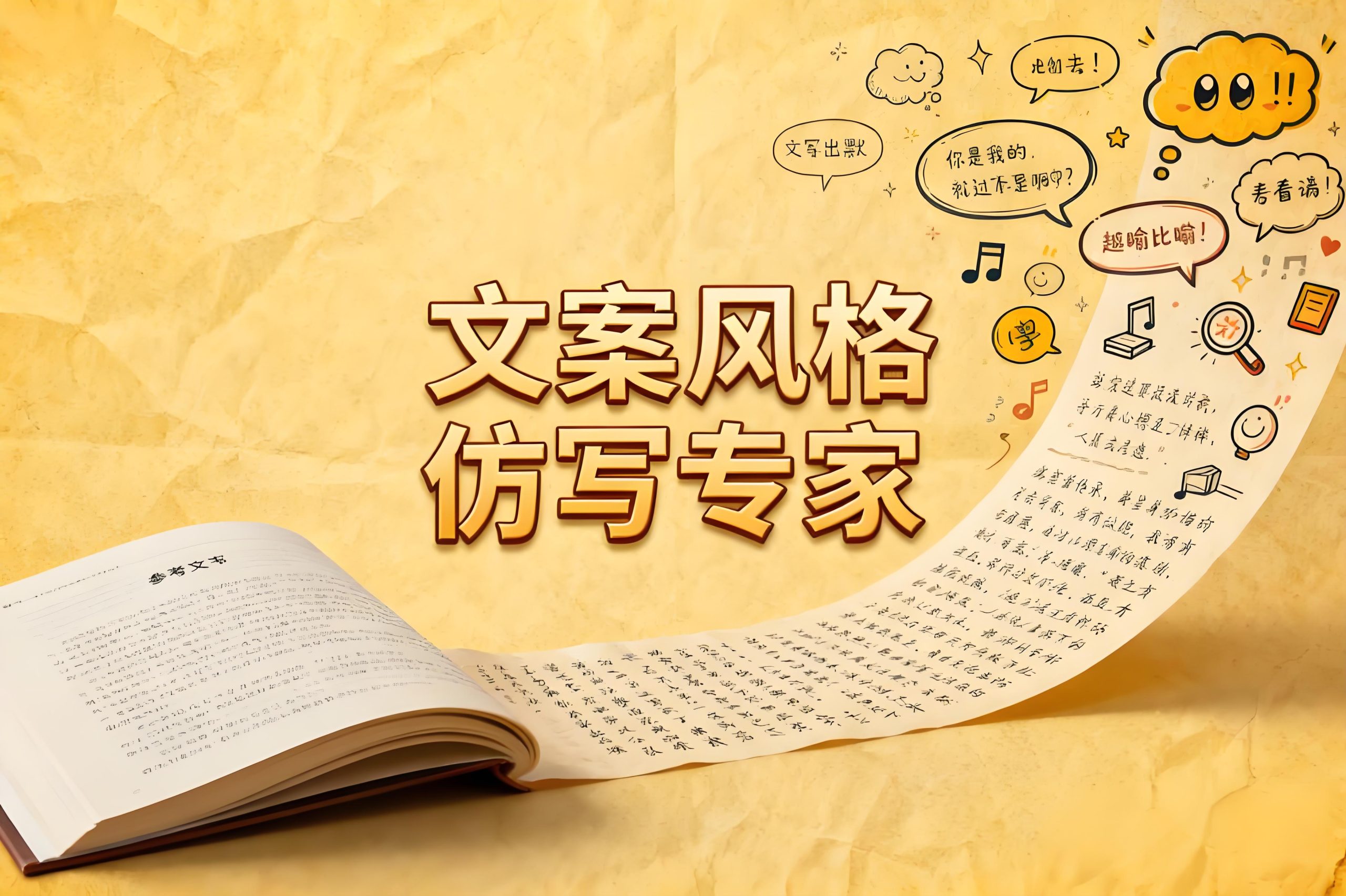 文案风格仿写指令-一键生成幽默亲切长文