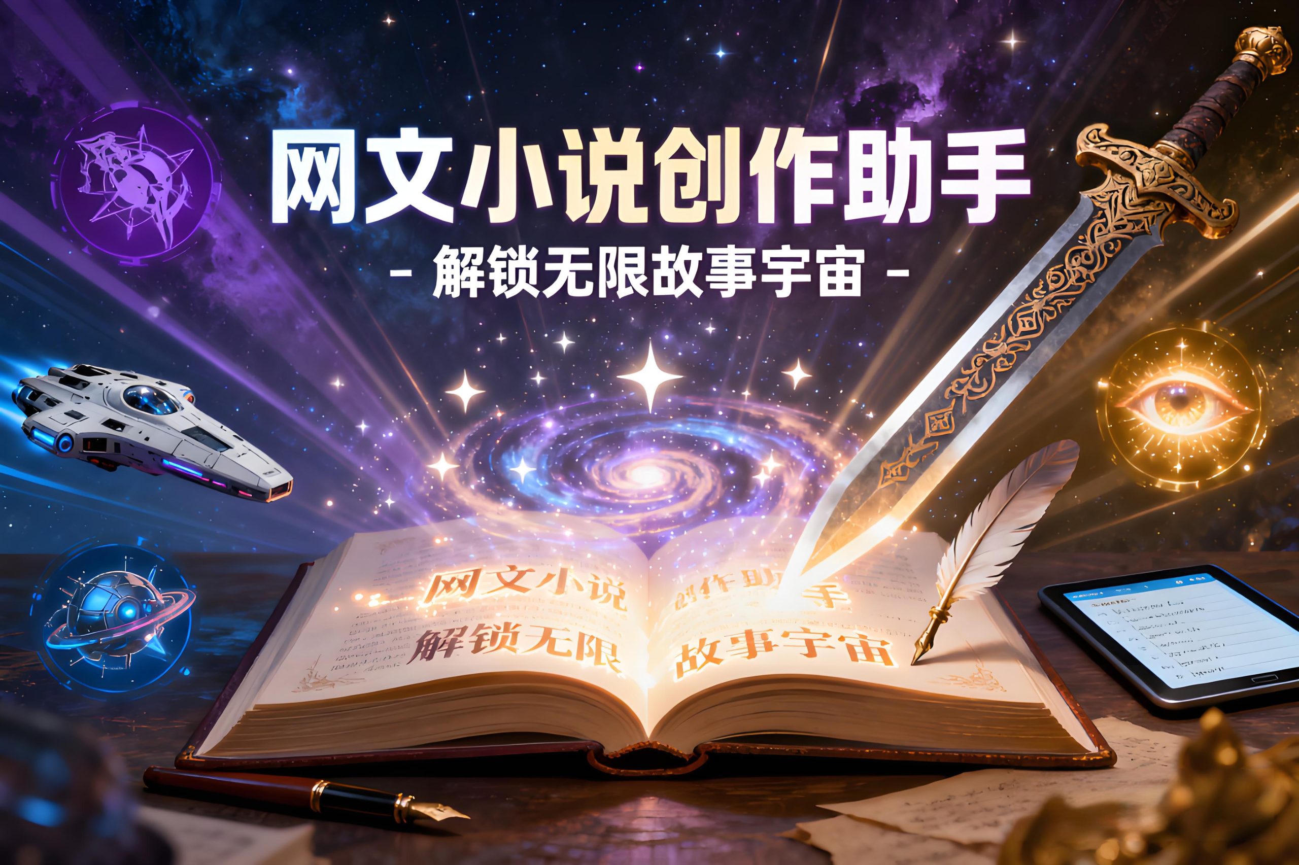 AI网文小说创作助手-全流程生成大纲与章节