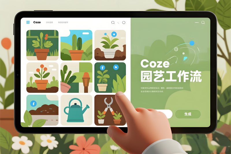 Coze园艺教程批量生成工作流模板