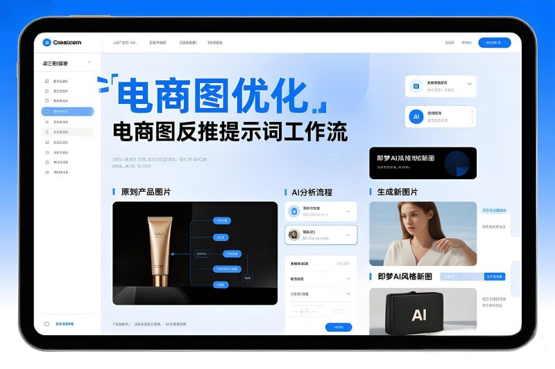 电商图反推提示词Coze工作流｜即梦AI绘图一键生成