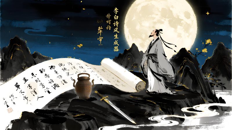李白风格诗歌生成器-AI仿写古典诗词指令