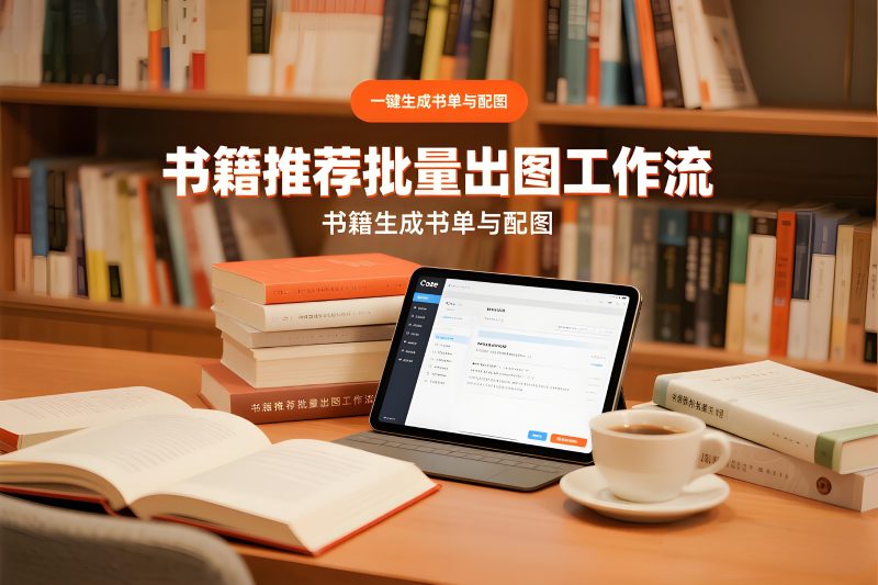 书籍推荐批量出图工作流：一键生成书单与配图