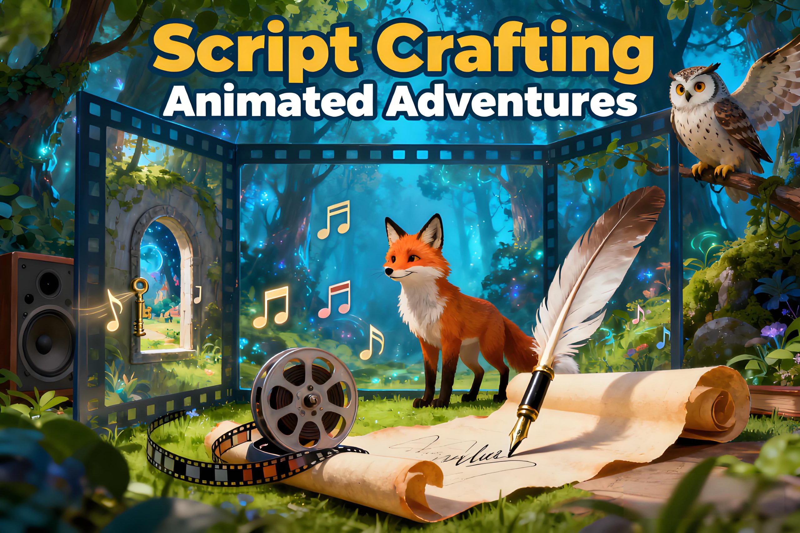 动画剧本创作AI指令模板-专业编剧