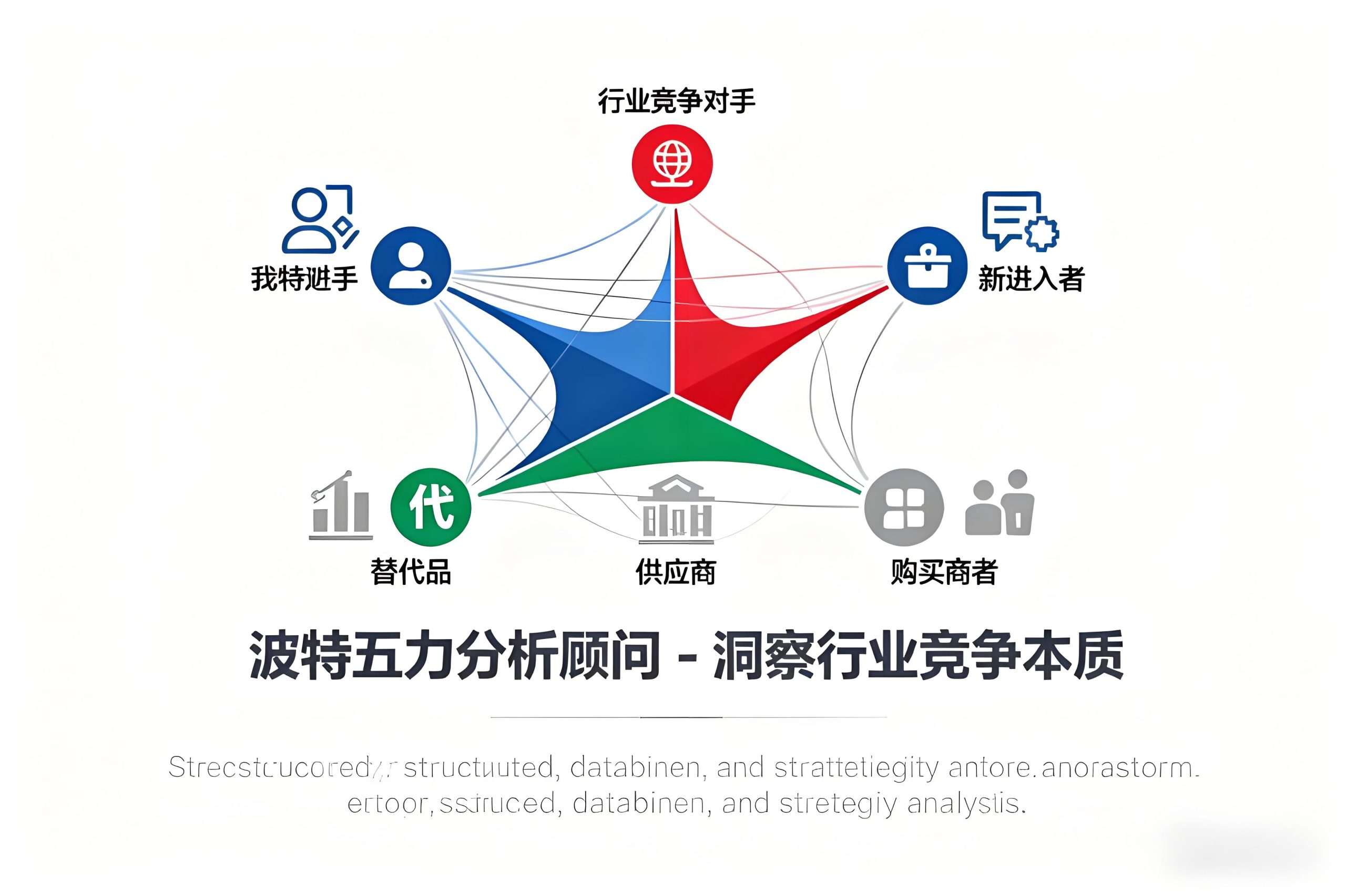 AI波特五力分析工具-行业竞争格局深度解析
