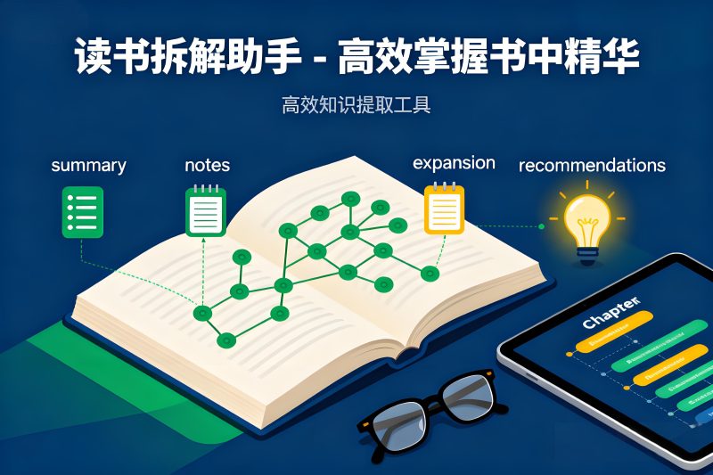 AI读书拆解助手-一键生成书籍笔记与思维导图