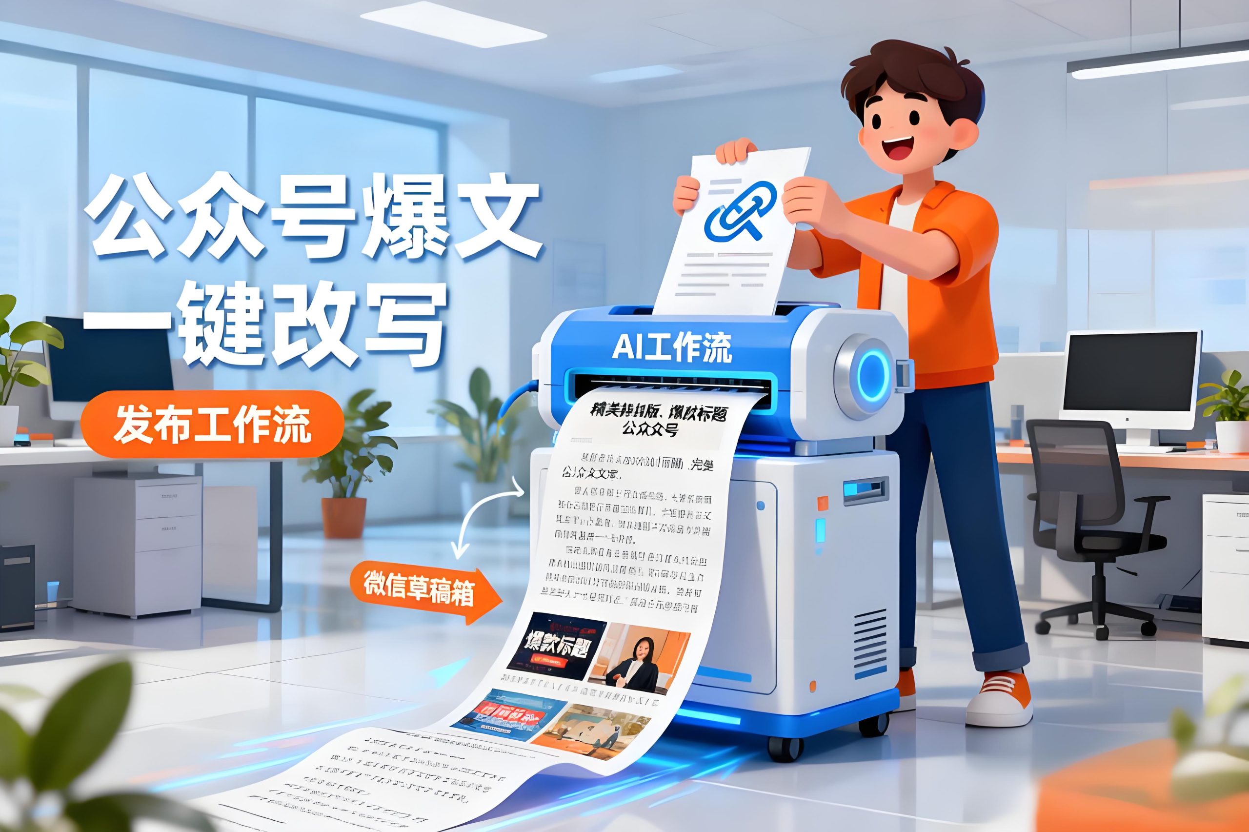 公众号AI自动改写发布工作流