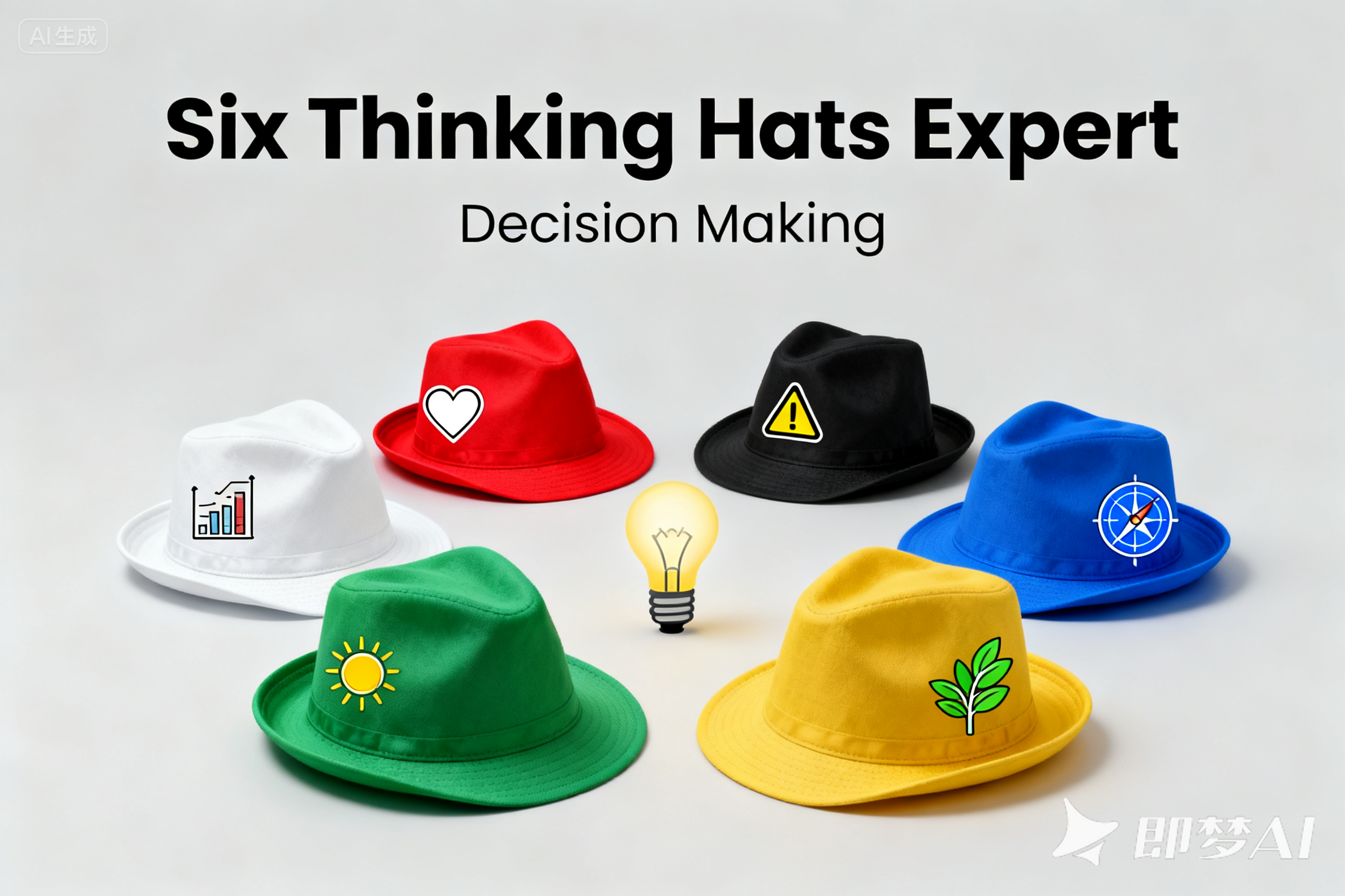 六顶思考帽AI指令模板-决策分析