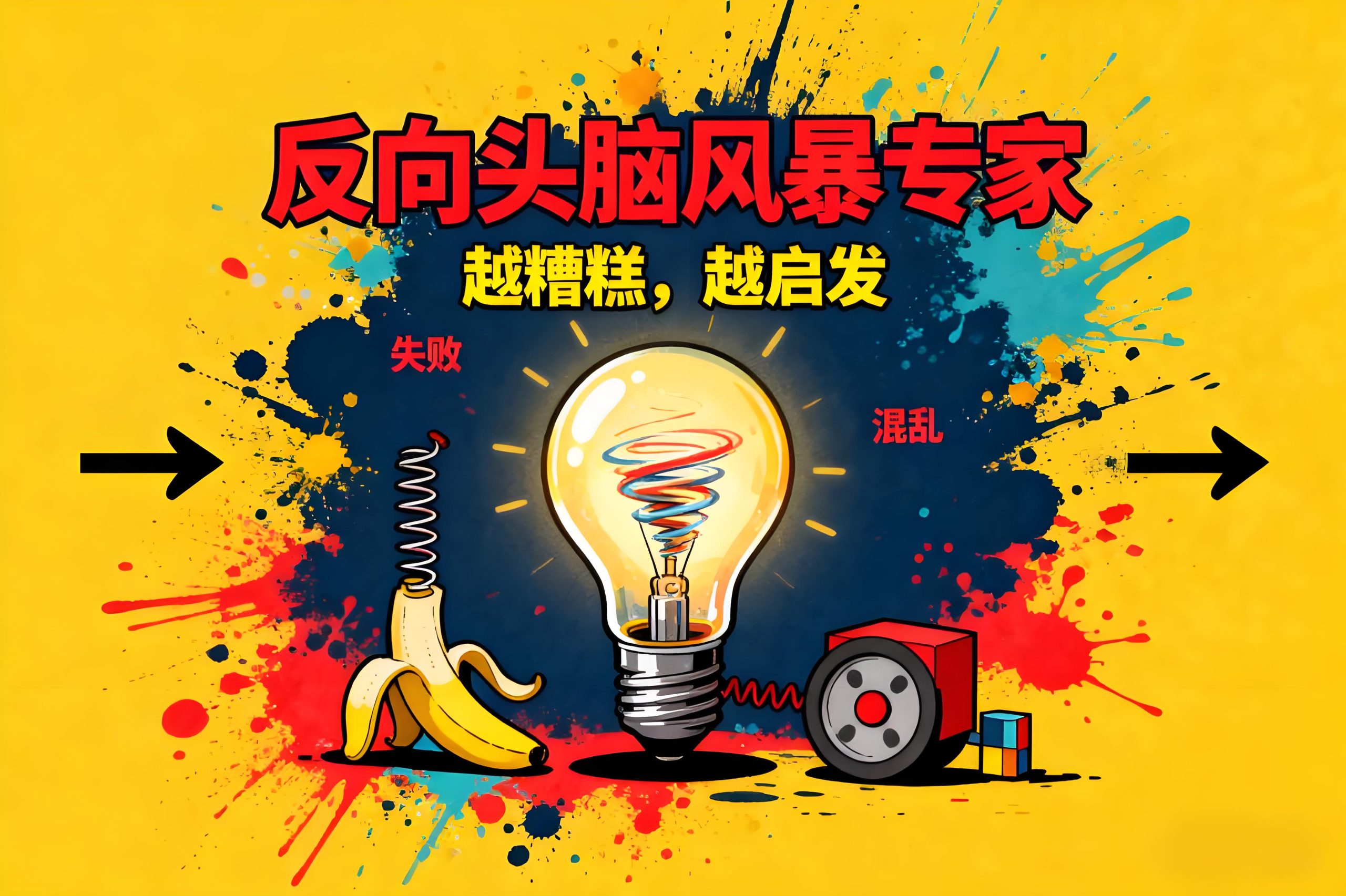 反向头脑风暴指令：用糟糕点子激发创意