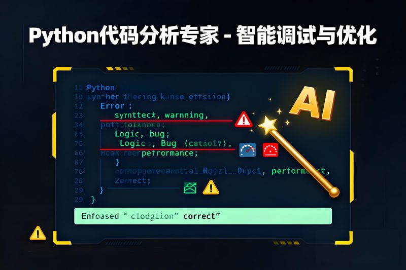Python代码AI分析助手-一键调试与优化