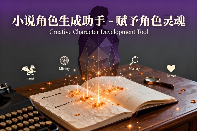 AI小说角色生成器-深度构建故事人物