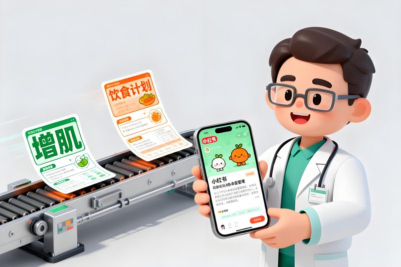 体重管理Coze工作流-自动生成小红书健身图文