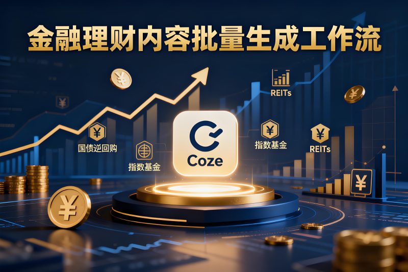 金融理财批量出图工作流 - 专业财经图文生成