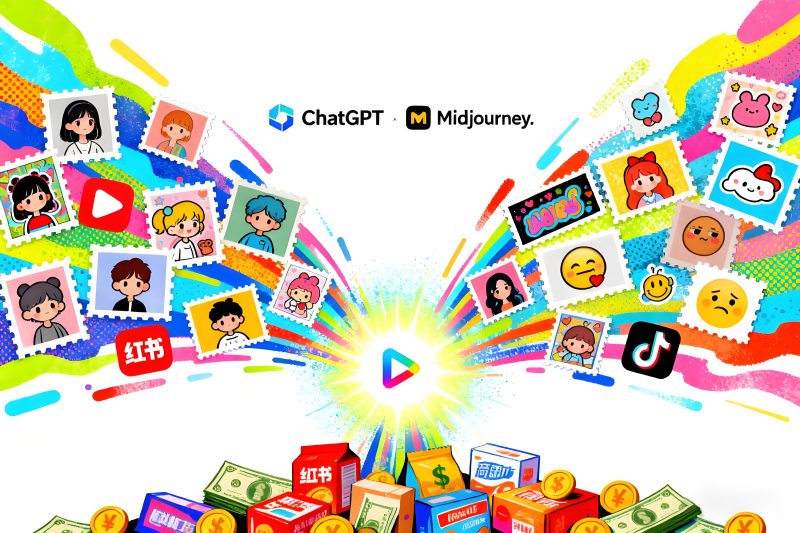 AI设计副业：用ChatGPT+MJ做壁纸头像变现