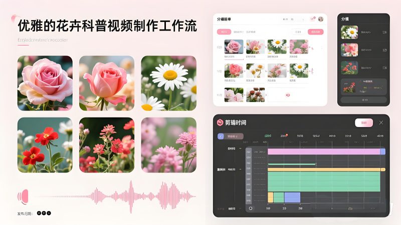 Coze花卉科普视频自动化生成工作流 | 一键生成短视频