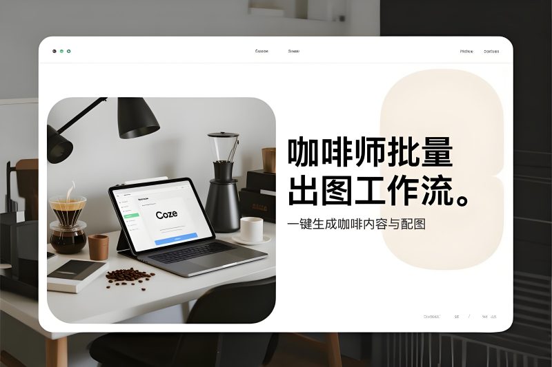 咖啡师批量出图工作流：一键生成咖啡内容与配图