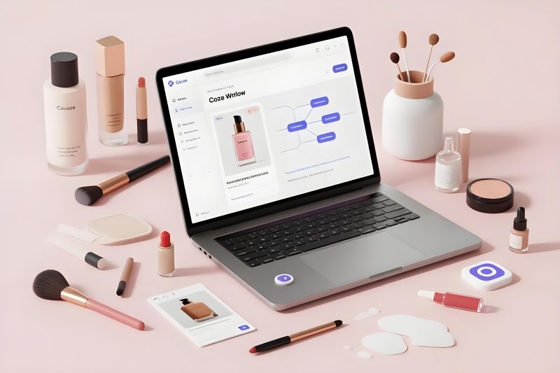 Coze美妆技巧批量图文生成工作流模板